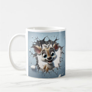 MUG CRACK DE CERFS EN 3D