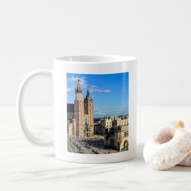 Mug Cracovie Basilique Sainte-Marie Vieille Ville Polo (Avec donut)