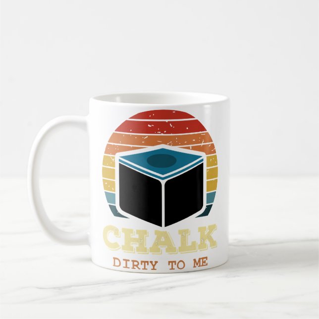 Mug Craie drôle de billard sale pour moi Billard Ch (Gauche)