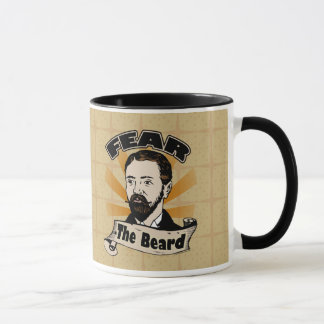 Mug Craignez la barbe, la moustache drôle