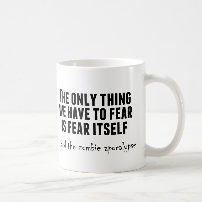 Mug Craignez l'apocalypse de zombi (Droite)