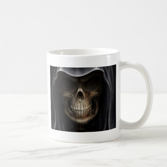 Mug Crâne à capuchon - faucheuse (Droite)