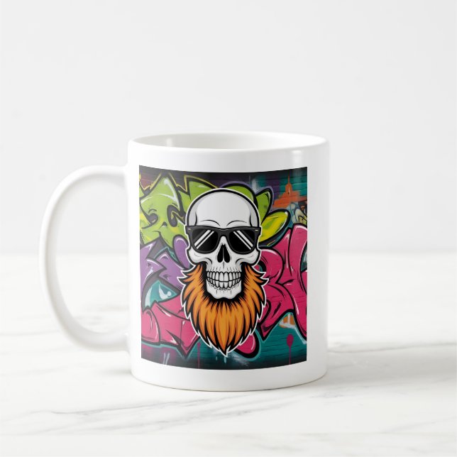 Mug Crâne à la barbe (Gauche)