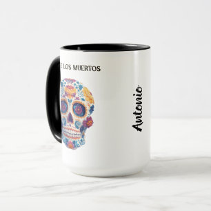 Mug Crâne à sucre coloré Dia de los Muertos