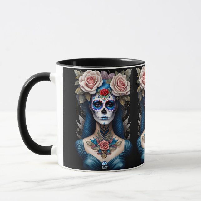 Mug Crâne à sucre - Colorée Dia de los Muertos (Gauche)