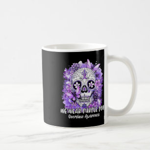 Mug Crâne à sucre Nous Portons du pourpre pour la sens
