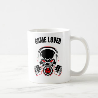 Mug Crâne agressif en Masque à gaz avec casque
