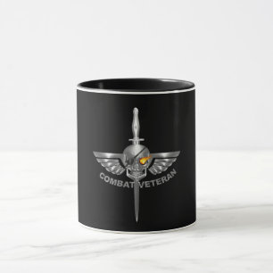 Mug Crâne ailé de combat avec Dagger