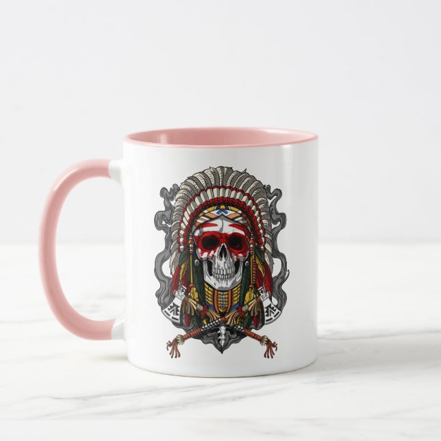 Mug Crâne amérindien en chef (Gauche)