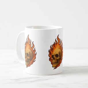 Mug Crâne Ardente Énergie Halloween Audacieuse