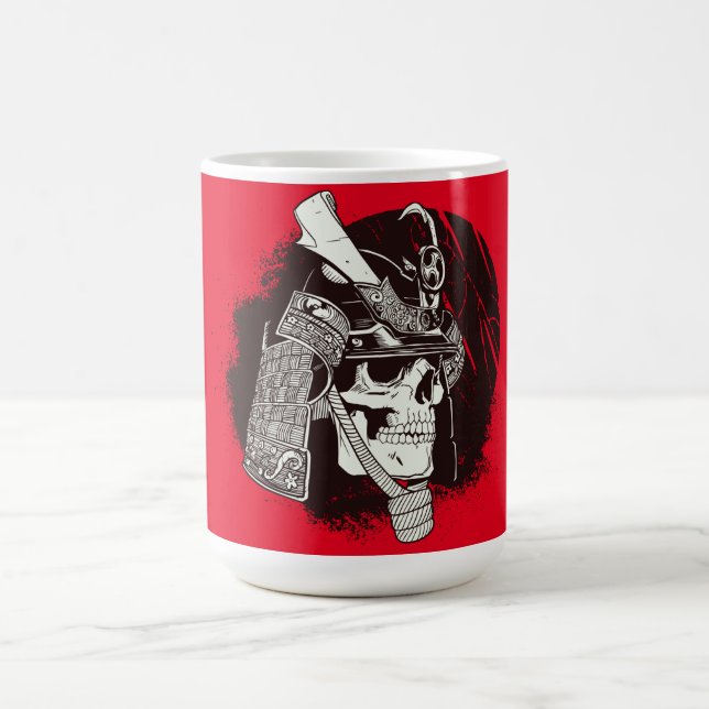 Mug Crâne avec casque de samouraï (Centre)