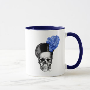 Mug Crâne avec Casquette bleu