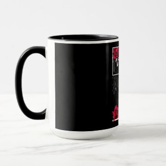 Mug Crâne avec fleurs - Conception de style japonais u