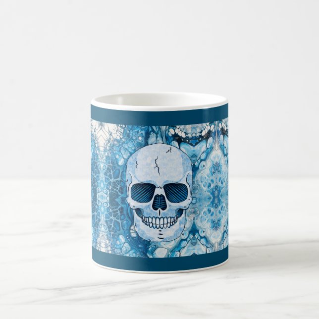 Mug Crâne Bleu Cool (Centre)