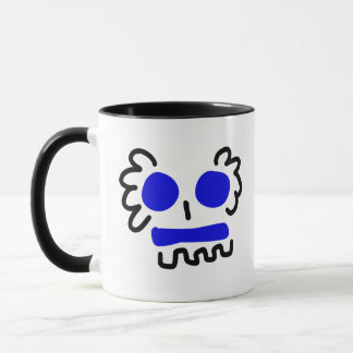 Mug crâne bleu non effrayant