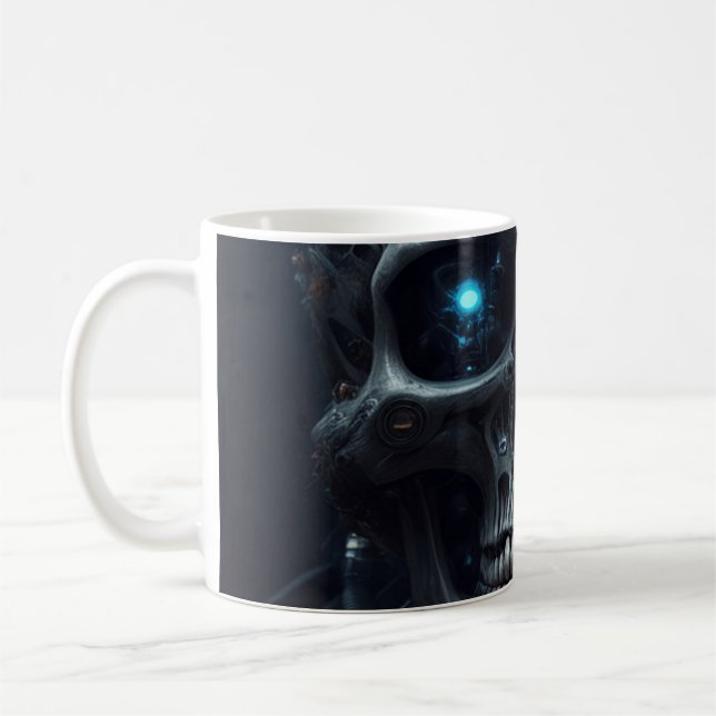 Mug Crâne Cybernétique (Gauche)