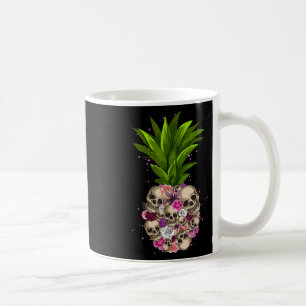 Mug Crâne d'ananas amusant Plages d'Aloha Hawaï Hawaï