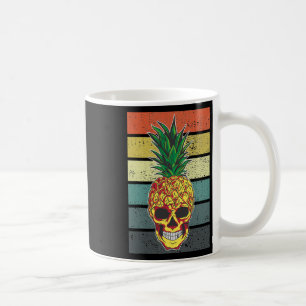 Mug Crâne d'ananas Plages d'Aloha Hawaiian Hawaii Skel