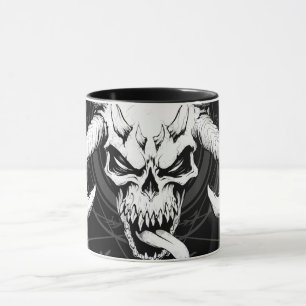 Mug Crâne d'arcane divine noir de la mort