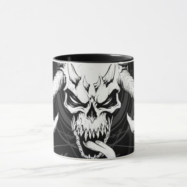 Mug Crâne d'arcane divine noir de la mort (Centre)
