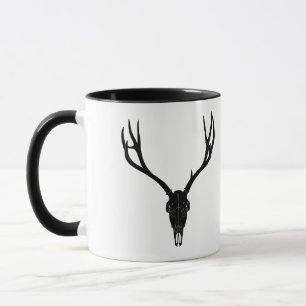 Mug Crâne de cerf mulet personnalisable