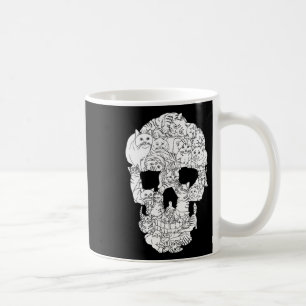 Mug Crâne de chat Kitty Skeleton Halloween Goth Punk E