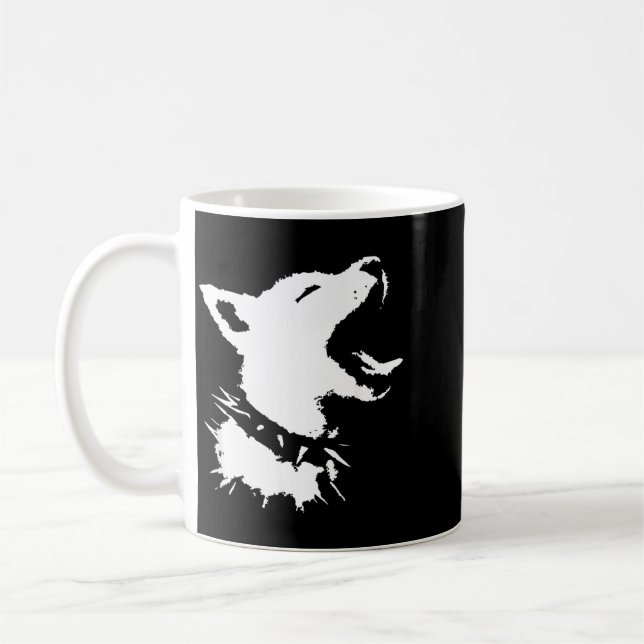 Mug Crâne de Chien Punk Y2k Mignon Épouvantable Chiots (Gauche)
