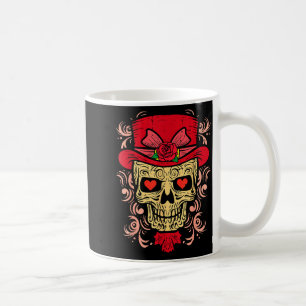 Mug Crâne de coeur Saint-Valentin Mexicain Calavera Ho