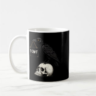 Mug Crâne de corbeau drôle à oublier Halloween Graphiq
