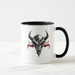 Mug Crâne de démon stylisé.