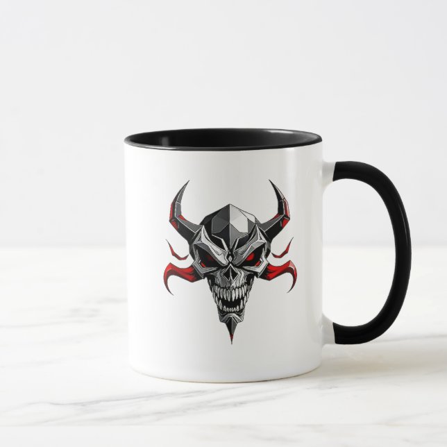 Mug Crâne de démon stylisé. (Droite)