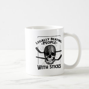Mug Crâne de frapper légalement des gens avec des bâto