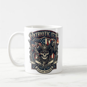 Mug Crâne de hors-la-loi patriotique Sheriff Patriote