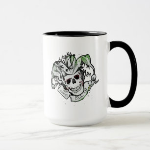 Mug Crâne de joker du peloton   de suicide "tout dans