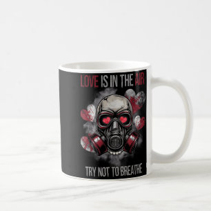 Mug Crâne de la Saint-Valentin Masque à gaz Amour Roma