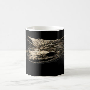 Mug Crâne de Poisson Préhistorique Art Grunge Sombre
