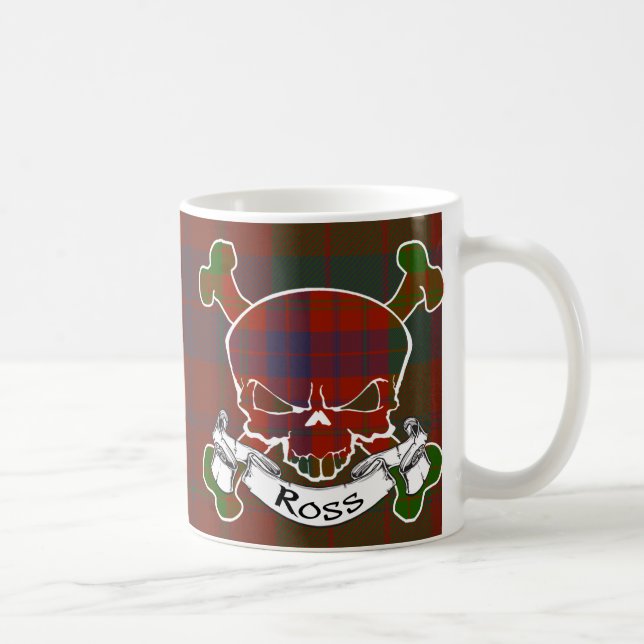 Mug Crâne de Ross Tartan (Droite)