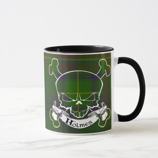 Mug Crâne de tartan de Holmes (Droite)