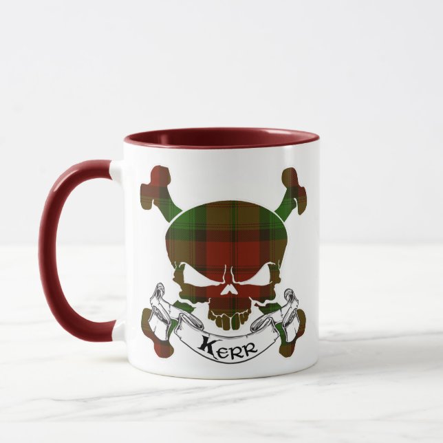Mug Crâne de tartan de Kerr (Gauche)