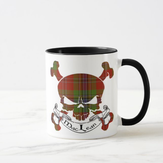 Mug Crâne de tartan de MacLean (Droite)