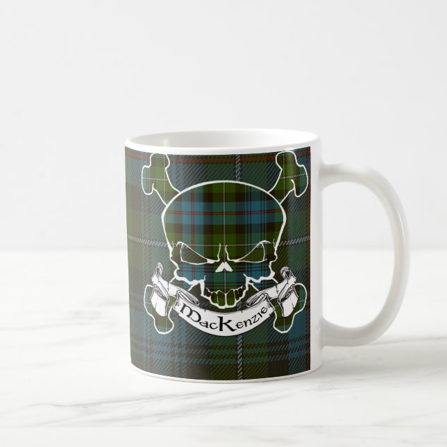Mug Crâne de tartan du Mackenzie (Droite)