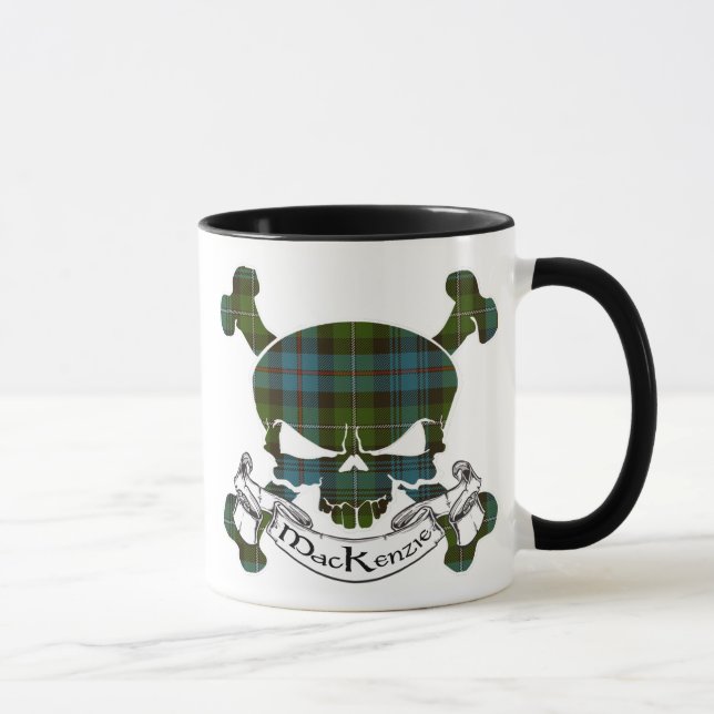 Mug Crâne de tartan du Mackenzie (Droite)