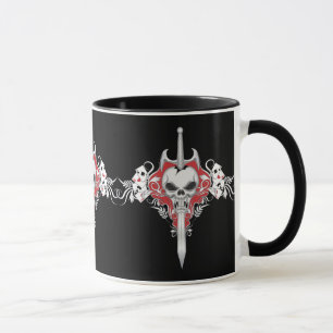 Mug Crâne d'épée - ROUGE
