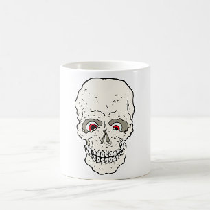 Mug Crâne des yeux rouges