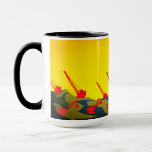 MUG CRANE D'INGÉNIERIE DU NORD-OUEST ET SHOVEL ART VIN