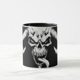 Mug Crâne divin de la mort Noir