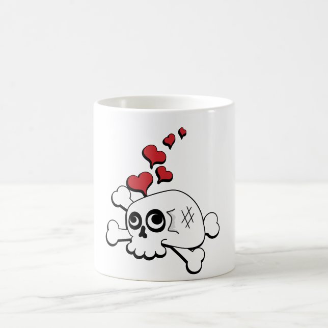 Mug Crâne et coeurs (Centre)