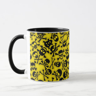 Mug Crâne et motif d'os croisés