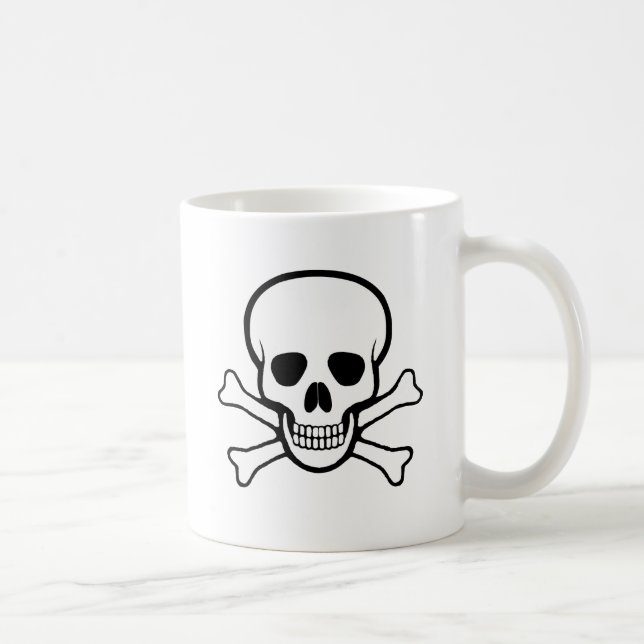 Mug Crâne et os croisés (Droite)