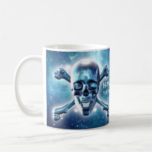 Mug Crâne et os croisés dans l'espace